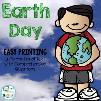 Preview of Earth Day Informational Text: Main Idea, Comprehension Questions, Facts