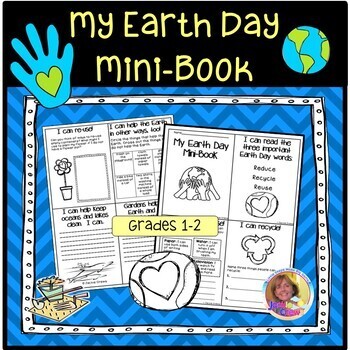 Preview of Earth Day Interactive Mini Book DIGITAL AND PRINTABLE