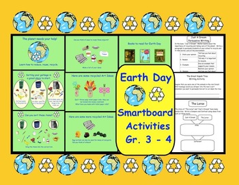 Preview of Earth Day:  Interactive Smartboard Activities for Gr 3-4