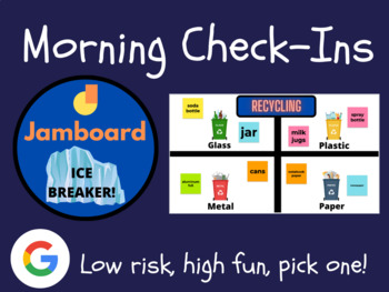 Preview of Earth Day Jamboard Daily Check In (Morning Work)