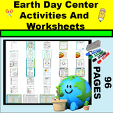 Earth Day K-3 Language And Math Center Activities And Worksheets