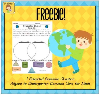 Preview of Earth Day Kindergarten Math Extended Response FREEBIE