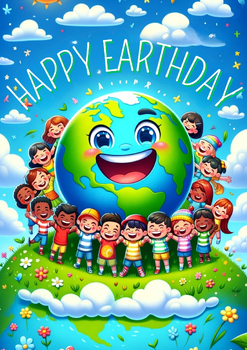 Preview of Earth Day Kids Activities Coloring Book - 50 Pages