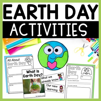 Preview of Earth Day Kindergarten Activities, Craft, Bulletin Board and Writing Pages