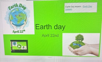 Preview of Earth Day Lesson