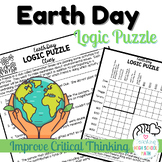 Earth Day Logic Puzzle Critical Thinking BONUS Word Search