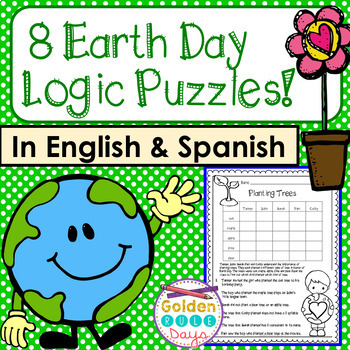 Preview of Enrichment Activities Earth Day Logic Puzzles Fast Finishers English & Spanish