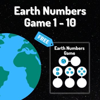 Preview of Earth Day Matching Numbers and Sets 0-10! Earth Theme!