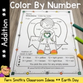 Earth Day Color By Number Addition