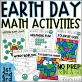 Earth Day Math Activities for Addition, Subtraction, Graph