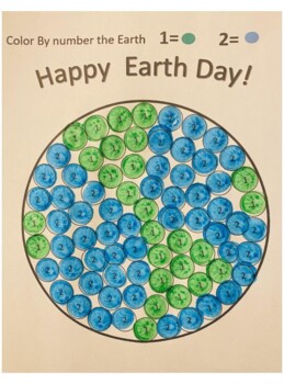 Preview of Earth Day Math Activity | Earth Day Color by Number |