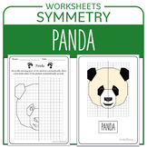 Earth Day Math Activity Endangered Animals Panda Symmetry 