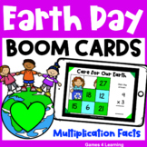 Earth Day Math Boom Cards for Multiplication Facts Fluency