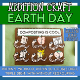 Earth Day Math Craft, Spring Addition Math Craft, Earth Da