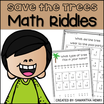 Preview of Earth Day Math Riddles