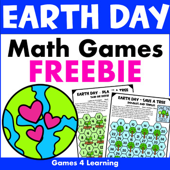 Preview of Free Earth Day Math Activity - Printable Earth Day Math Games