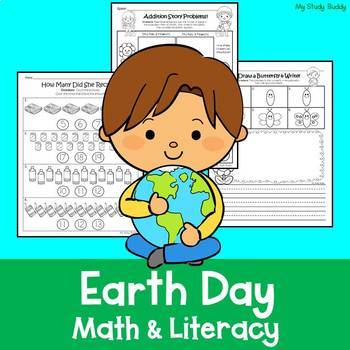 Preview of Earth Day Math & Literacy Activities | Kindergarten