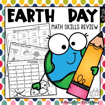Preview of Earth Day Math Mixed Skills Review