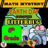 Earth Day Math Mystery Activity - 8th Grade Math Worksheet
