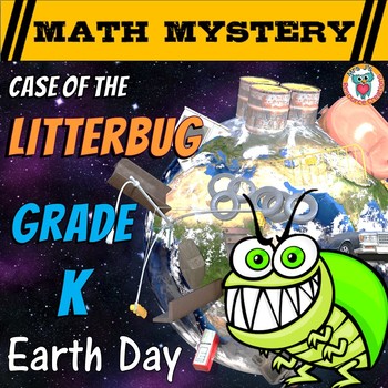 Preview of Kindergarten Earth Day Math Mystery - Fun Earth Day Activity
