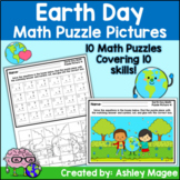 Earth Day Math Puzzle Pictures with Writing Activity: Addi