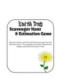 Earth Day Math Scavenger Hunt and Estimation Game