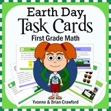 Earth Day Math Task Cards 1st Grade | Addition Subtraction