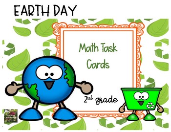 Preview of Earth Day Math Task Cards (2nd grade)