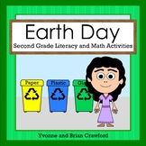 Earth Day Math and Literacy Worksheets Activities | 2nd Gr