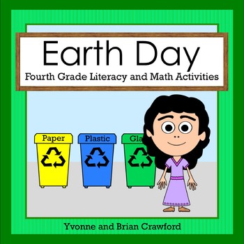 Preview of Earth Day Math and Literacy Worksheets Activities | 4th Grade Reading