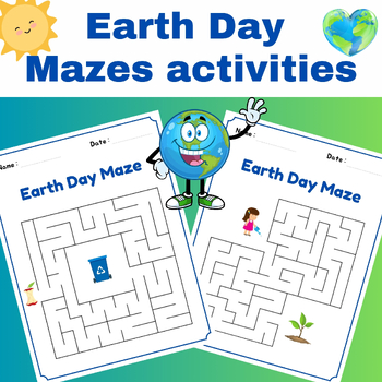 Preview of Earth Day  Mazes Activities - Earth Day Activities