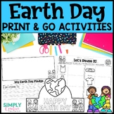 Earth Day Mini Book, Crown, Promise Writing Activities Red