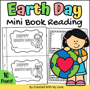 Preview of Earth Day Mini Book Reading Emergent Activity For Young Learners, Morning Work