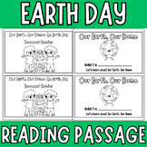 Earth Day Emergent Reader Mini Book for Young learners Grades k-3