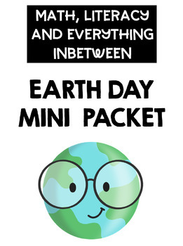 Preview of Earth Day Mini Hands on Older toddler and preschool Center Packet