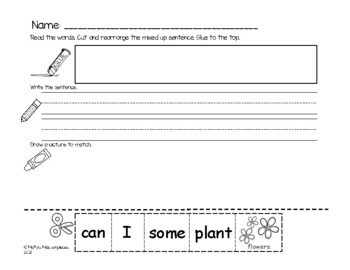 Earth Day Mixed Up Sentences Pack by Molly's Masterpieces | TPT
