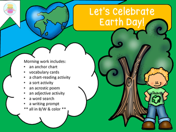 Preview of Earth Day Morning Work