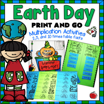 Preview of Earth Day Multiplication Activities