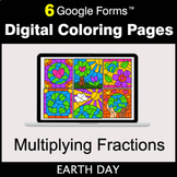 Earth Day: Multiplying Fractions - Google Forms | Digital 