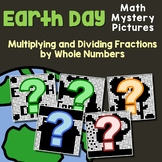 Earth Day Grade 6 Multiplying, Dividing Fraction By Whole Numbers Coloring Sheet