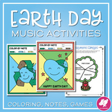 Earth Day Music Activities and Color-By-Note
