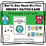 Earth Day Music Rhythm Memory Match Game For Lower Element