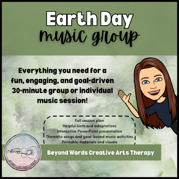 Preview of Earth Day | Music Therapy, Songwriting and Discussion, Special Education, SEL