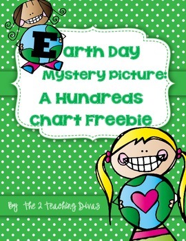 Preview of Earth Day Mystery Picture: A Hundred's Chart Freebie!  By The 2 Teaching Divas