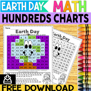 Preview of Earth Day Free Activity | April | Color by Number | Math Review | Free