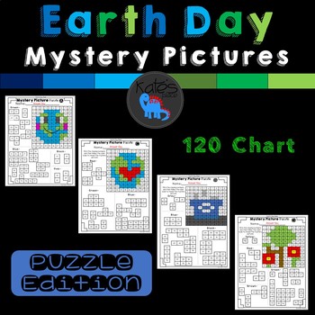 Preview of Earth Day Mystery Picture Puzzles 120 Chart