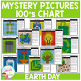 Earth Day Mystery Pictures 100's Chart Color by Number