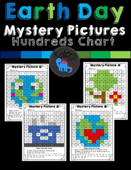 Preview of Earth Day Mystery Pictures 100s Chart