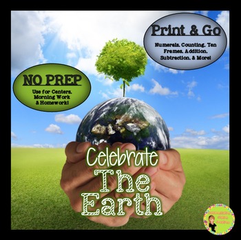 Preview of Earth Day: NO PREP Math Printables