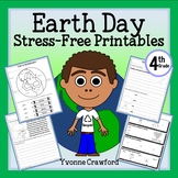 Earth Day NO PREP Printables | Fourth Grade Math and Liter